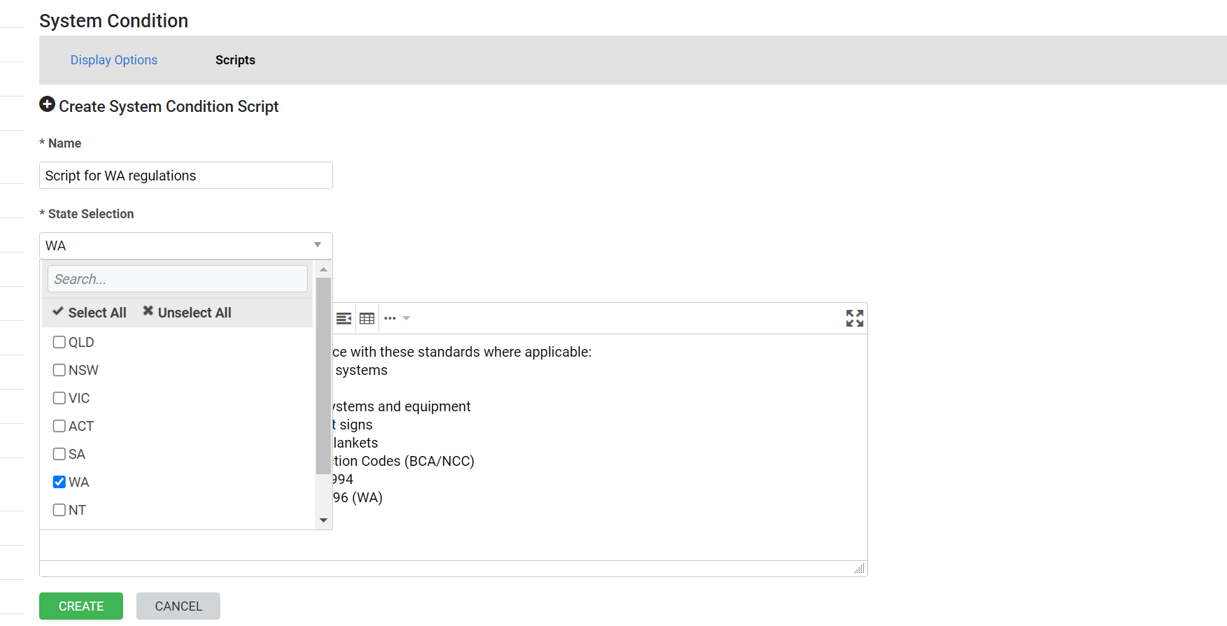 A screenshot of the Annual System Condition report.